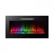 Kép 1/17 - Elektromos beépíthető kandalló - hősugárzó + RGB LED - 91 x 15 x 48 cm