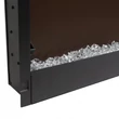 Kép 11/17 - Elektromos beépíthető kandalló - hősugárzó + RGB LED - 91 x 15 x 48 cm